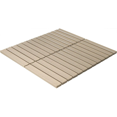 The Mosaic Factory Sevilla carreau mosaïque - 29,6x29,9cm - carreau mural - Rectangle - kitkat finger - Porcelaine - mat Vanilla (crème)