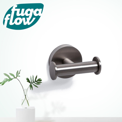 FugaFlow Efficiente Acces Handdoekhaak - dubbel - rond - RVS