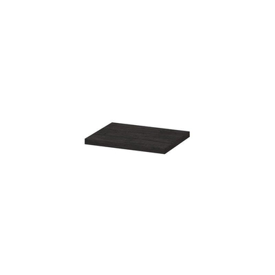 INK Topdeck Wastafelblad - 60x45x3.5cm - tbv onderkast - MFC - Houtskool eiken