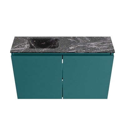 MONDIAZ TURE-DLUX Meuble de toilettes 80 cm Smag. EDEN lavabo Lava position gauche. Avec 1 trou de robinet.