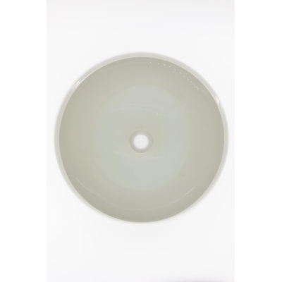 Zeza Element Vasque à poser - 41x41x14cm - solid surface - vert brillant