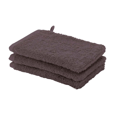 Aquanova London Washandje - 16x22cm - 6 stuks - Calla (aubergine)