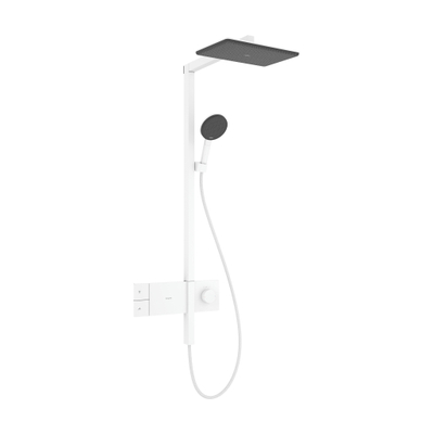 Hansgrohe Raindance alive Showerpipe - 210/340 1jet - ecosmart - thermostatische m.wit - thermostaat - mat wit