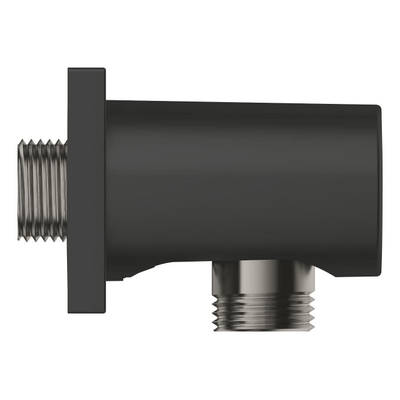 GROHE Rainshower wandaansluitbocht - vierkant - mat zwart
