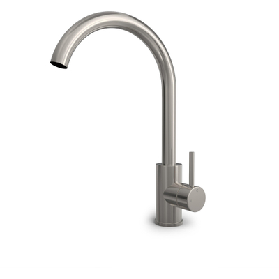 Hotbath BUDDY Robinet de lavabo - avec bec orientable Nickel brossé