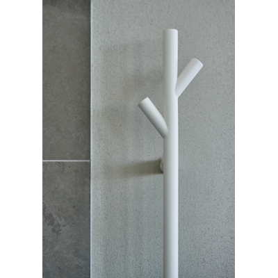 Smedbo Dry Handdoekradiator 10.7x172x8cm ophangen RVS Mat Wit SHOWROOMMODEL