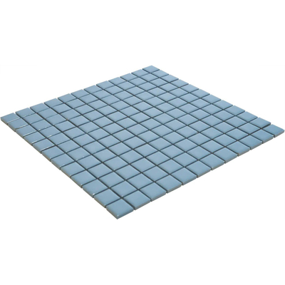The Mosaic Factory Barcelona mozaïektegel - 30x30cm - wandtegel - Vierkant - Porselein Blue Glans