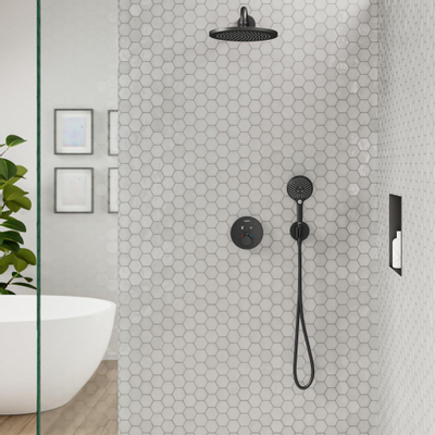 Hansgrohe Showerselect s Ensemble de douche encastré thermostatique 2 fonctions noir mat