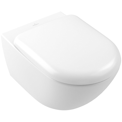 Villeroy & Boch Antao Diepspoelcloset zonder spoelrand - wandhangend - met TwistFlushmat stone white (wit) CeramicPlus