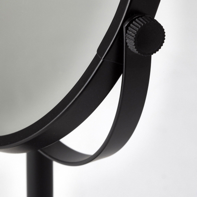 Aquanova Beau make-upspiegel – rond Ø19,5 cm – dubbelzijdig, 3x vergrotend – Zwart
