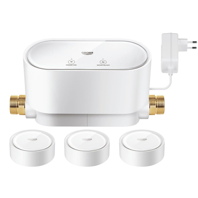GROHE Sense smart water control + 3 x smart water sensor blanc