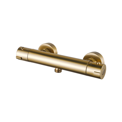 Adema Sparkle 2.0 Ensemble de douche - robinet de douche thermostatique - barre de douche 70 cm - douchette ronde - flexible de douche en métal - or mat