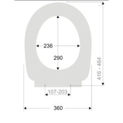 Plieger Uni abattant de WC universel avec frein de chute avec déclipsage rapide inox/blanc