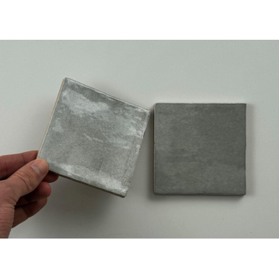 ÉCHANTILLON Terravito Mellina Carrelage mural en céramique - 10x10cm - 8mm - Gris