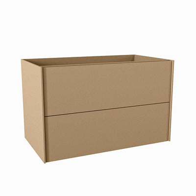 Mondiaz TENCE wastafelonderkast - 80x45x50cm - 2 lades - push to open - softclose - Oro