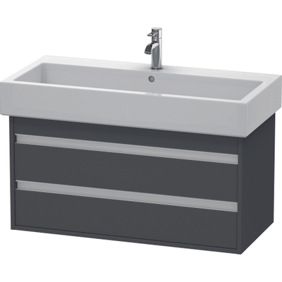 Duravit Ketho Meuble sous-lavabo avec 2 tiroirs 95x44x41cm pour Vero 045410 graphite