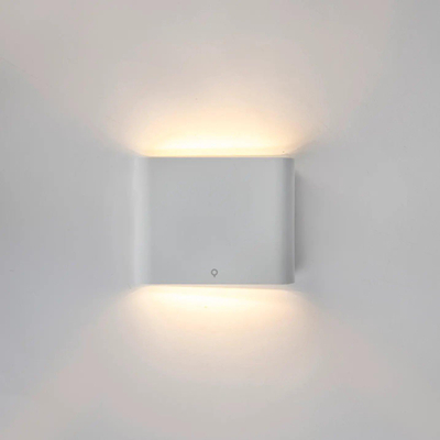 QAZQA Batt wandlamp - 11.5x9x3cm - incl. LED - IP65 - mat wit