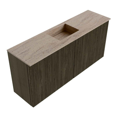 Mondiaz JOYA-DLUX 90cm toiletmeubel - kleur Shadow - Wastafel FAYE positie Midden Zonder kraangat kleur Saba.