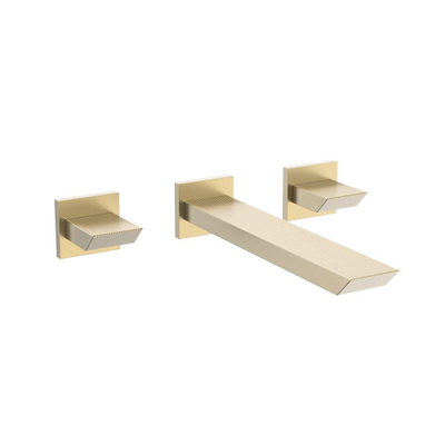 Crosswater Limit Wastafelkraan - 3-Gats - inbouw - gecoat messing geborsteld (goud)