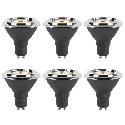 Luedd Lampe LED - lot de 6 - GU10 - 6W - 2700K - 450LM - à intensité réglable