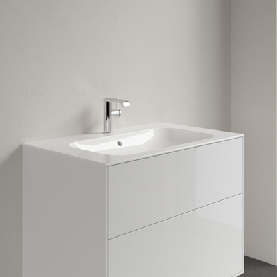 Villeroy & Boch Finion Lavabo-meuble - 800 x 500 x 160 mm - Blanc Alpin CeramicPlus - avec trop-plein dissimulé - non poli