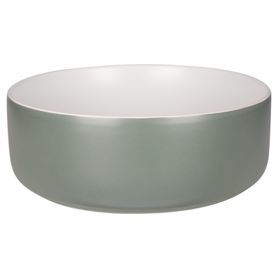 Differnz MIRA Vasque à poser - 36x12cm - céramique - vert/blanc