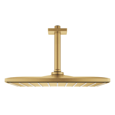 Grohe Rainshower SmartActive 310 Cube Hoofddouche - 31x 31cm - 1 straalsoort - plafondarm 14.2cm - brushed cool sunrise (goud)