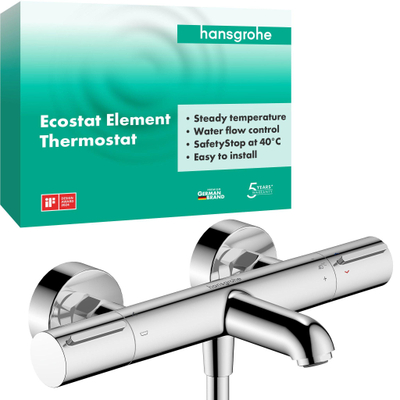Hansgrohe Ecostat Element Mitigeur de bain - thermostatique - en saillie - chrome