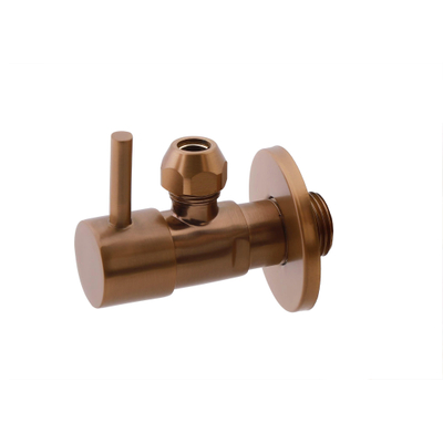 Xellanz Minimal robinet d'arrêt d'angle 1/2" x 3/8" ou raccord à compression 10 mm bronze cuivre brossé PVD