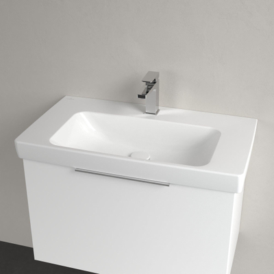 Villeroy & Boch Architectura wastafel - 80x44.5cm - met 1 kraangat - zonder overloop - White Alpine (glans wit)