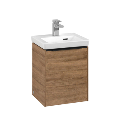 Villeroy & Boch Subway 3.0 Wastafelonderkast - 1 deur - 351x429x309mm - Oak Kansas (mat hout)