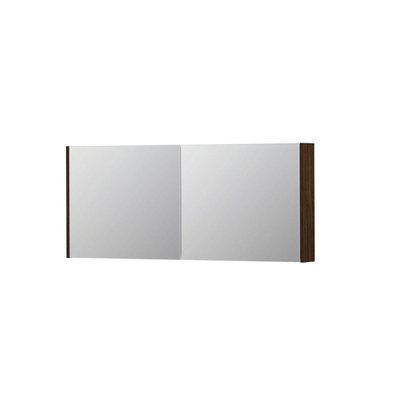 INK SPK1 spiegelkast – 140x60x14 cm – 2 deuren, dubbelzijdige spiegeldeuren – Koper eiken