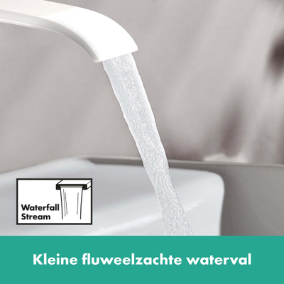 Hansgrohe Vivenis ééngreeps wastafelmengkraan 80 ééngreeps wastafelmengkraan 80 zonder waste set wit mat