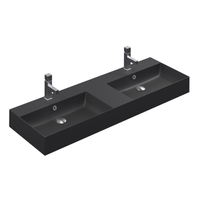 Thebalux Cube Lavabo - 2x cuve - 2x trou de robinet