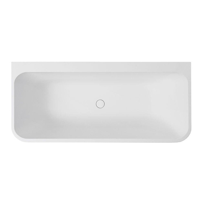 Xenz guido baignoire en solid surface 160x71x62 bicolore blanc or