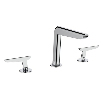 Crosswater Foile - 2 hendels - opbouw - hoogglans chroom