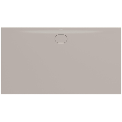 Villeroy & Boch Ecora douchebak - 180x100x3.5cm - afvoer lange zijde - almond (beige)