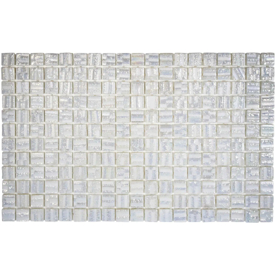 ÉCHANTILLON - La mosaïque Factory Valencia carreau de mosaïque - 32.8x51.8cm - Carreau mural - carré - 3D Icy Pearl