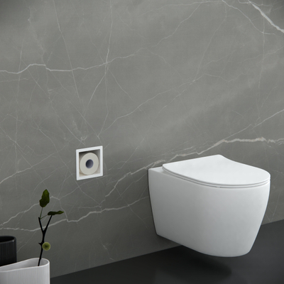 FugaFlow Eccelente Acces Inbouw Reserve toiletrolhouder - mat wit
