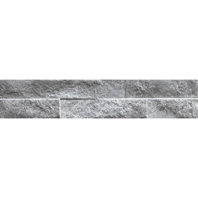 Keradom Rock carreau de mur 7.5x38.5cm 10mm gris mat résistant au gel