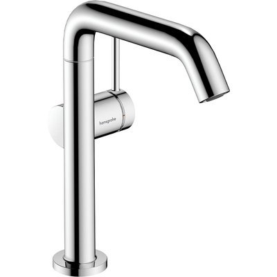 Hansgrohe Tecturis s Eengreeps wastafelkraan - 210 Fine - coolstart - met draaibare uitloop en PushOpen - afvoerplug - hoogglans chroom
