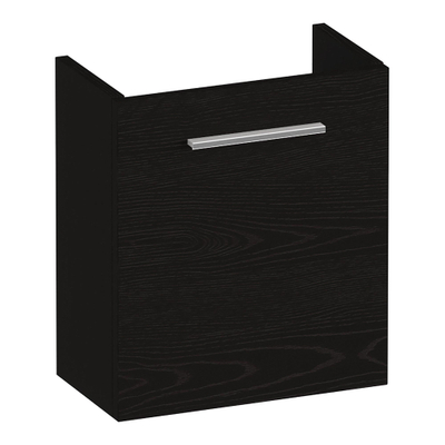 BRAUER Trust meuble sous lave-mains - 40x45x22cm - porte ouverture à gauche - hors poignée rapportée - Timber Black