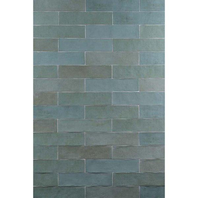 SAMPLE Douglas Jones Atelier Carrelage mural 6x25cm 10mm biscuit blanc Vert D'Eau