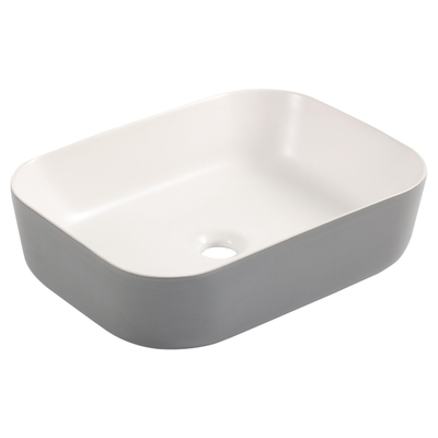 Differnz Zena waskom - 48x37.5x12.5cm - keramiek - grijs