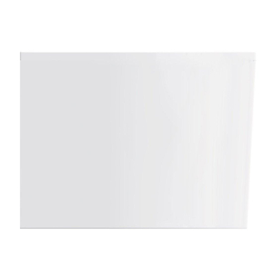 Wiesbaden Zenn baignoire d'angle droite 180 x 80 cm acrylique mat blanc avec bonde mat blanc