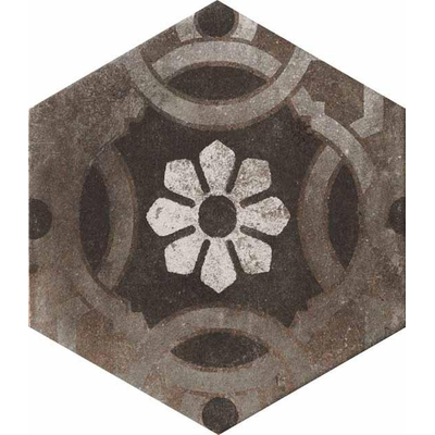SAMPLE Ceralto Urbico Loft Vloer- en wandtegel hexagon 24x28cm 10mm R10 porcellanato Mix Esagonia
