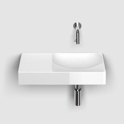 Clou Vale lave-mains - 45x19x7cm - céramique - brillant blanc