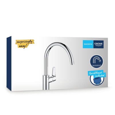 GROHE start curve Keukenkraan - hoog - chroom