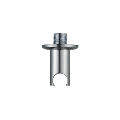 Fortifura Calvi Coude pour flexible de douche avec rosace ronde Inox brossé