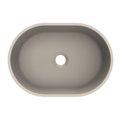 Arcqua Case vasque à poser - ovale - 40x28cm - argile mate